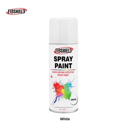Cat semprot Fibshield quick drying warna putih