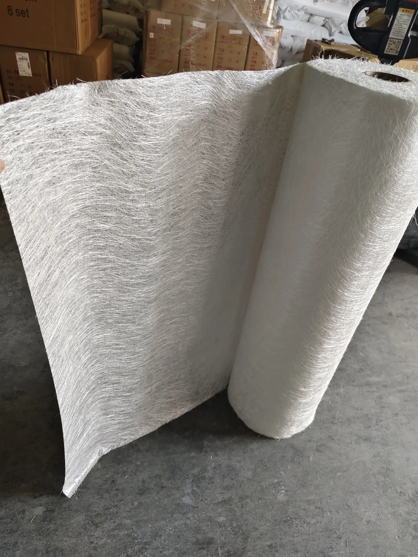 Roll fiberglass chopped strand mat untuk waterproofing